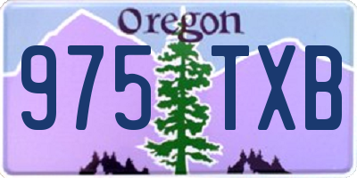 OR license plate 975TXB