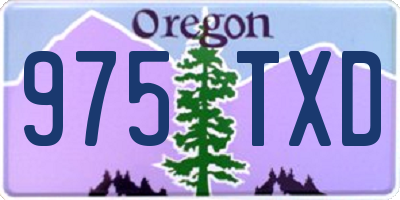 OR license plate 975TXD