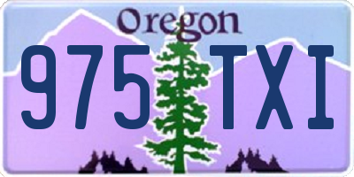 OR license plate 975TXI