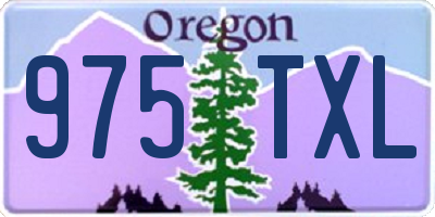 OR license plate 975TXL