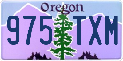 OR license plate 975TXM