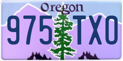 OR license plate 975TXO