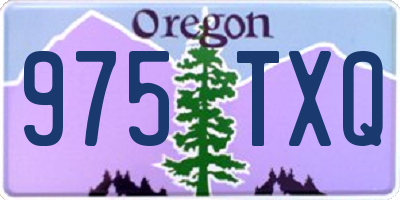 OR license plate 975TXQ