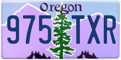 OR license plate 975TXR