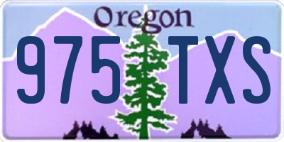 OR license plate 975TXS