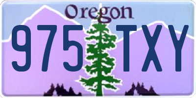 OR license plate 975TXY