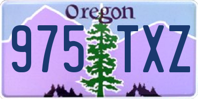 OR license plate 975TXZ