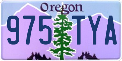 OR license plate 975TYA