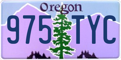 OR license plate 975TYC