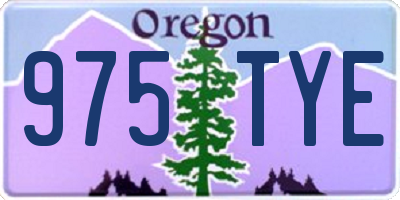 OR license plate 975TYE