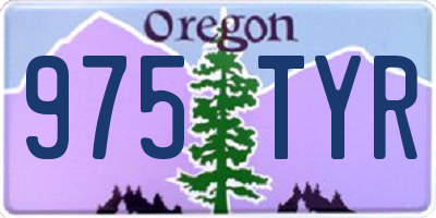 OR license plate 975TYR