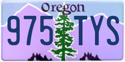 OR license plate 975TYS