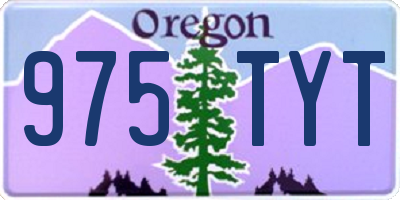 OR license plate 975TYT