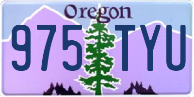 OR license plate 975TYU