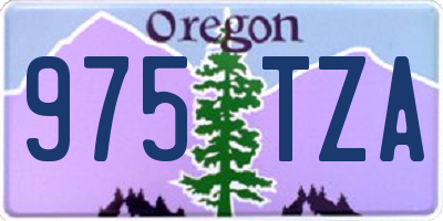 OR license plate 975TZA