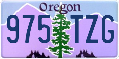 OR license plate 975TZG