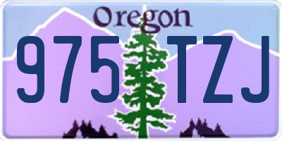 OR license plate 975TZJ