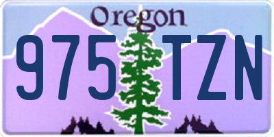 OR license plate 975TZN