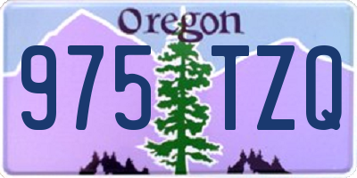 OR license plate 975TZQ
