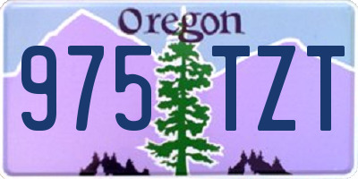 OR license plate 975TZT