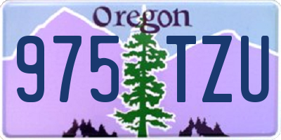 OR license plate 975TZU