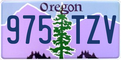 OR license plate 975TZV