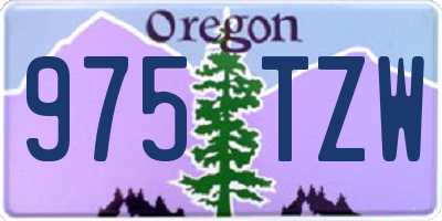 OR license plate 975TZW