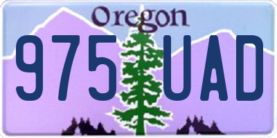 OR license plate 975UAD