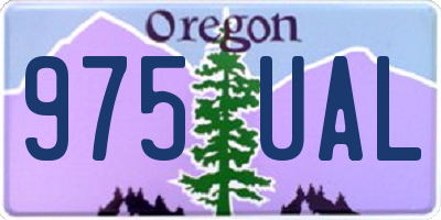 OR license plate 975UAL