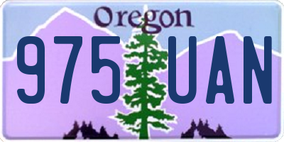 OR license plate 975UAN