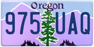 OR license plate 975UAQ