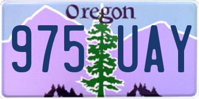 OR license plate 975UAY