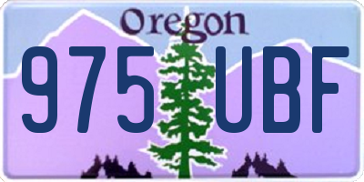 OR license plate 975UBF
