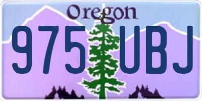 OR license plate 975UBJ