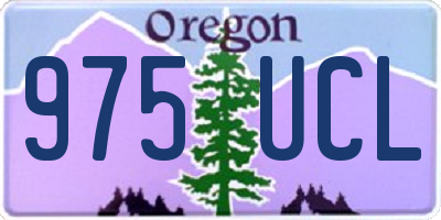 OR license plate 975UCL