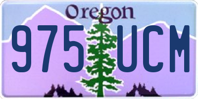 OR license plate 975UCM