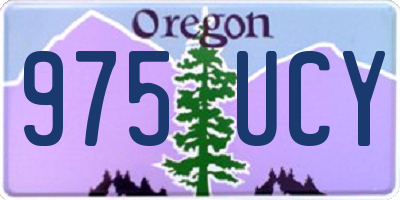 OR license plate 975UCY