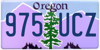 OR license plate 975UCZ