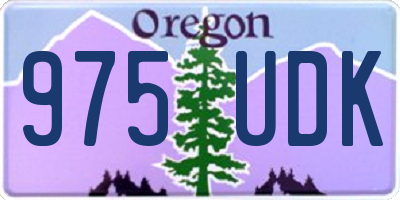 OR license plate 975UDK