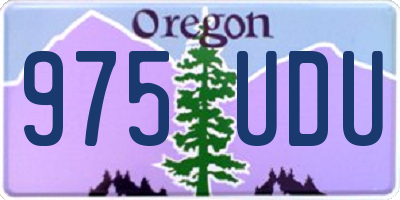 OR license plate 975UDU
