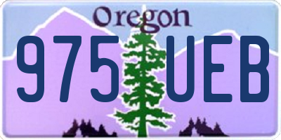 OR license plate 975UEB
