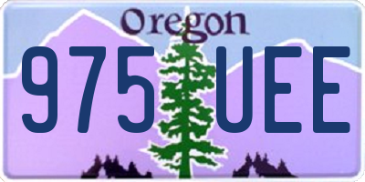 OR license plate 975UEE