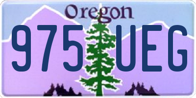 OR license plate 975UEG