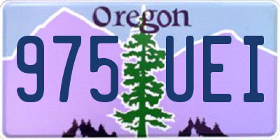 OR license plate 975UEI