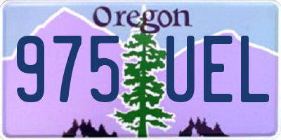 OR license plate 975UEL