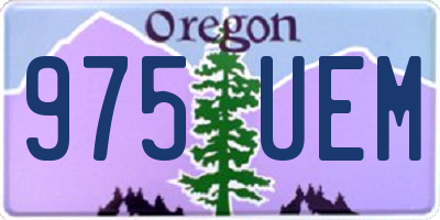 OR license plate 975UEM