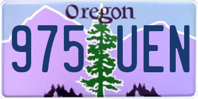OR license plate 975UEN