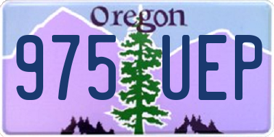 OR license plate 975UEP