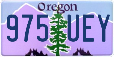 OR license plate 975UEY