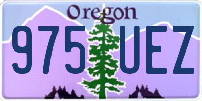 OR license plate 975UEZ